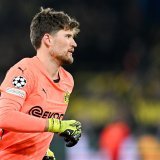 Gregor Kobel va devoir sortir le grand jeu mercredi face au Barça (archives). KEYSTONE/EPA/FABIAN STRAUCH